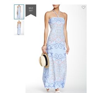 J.McLaughlin Mykonos Braid Halter Maxi Dress